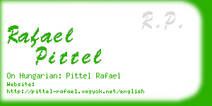 rafael pittel business card